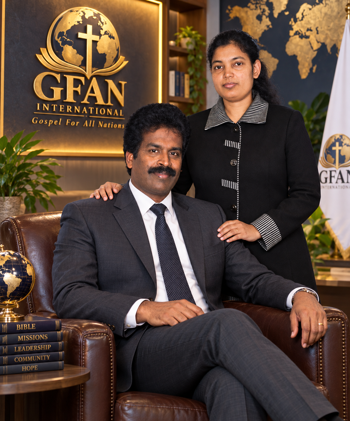 Man and Mathy David at GFAN International
